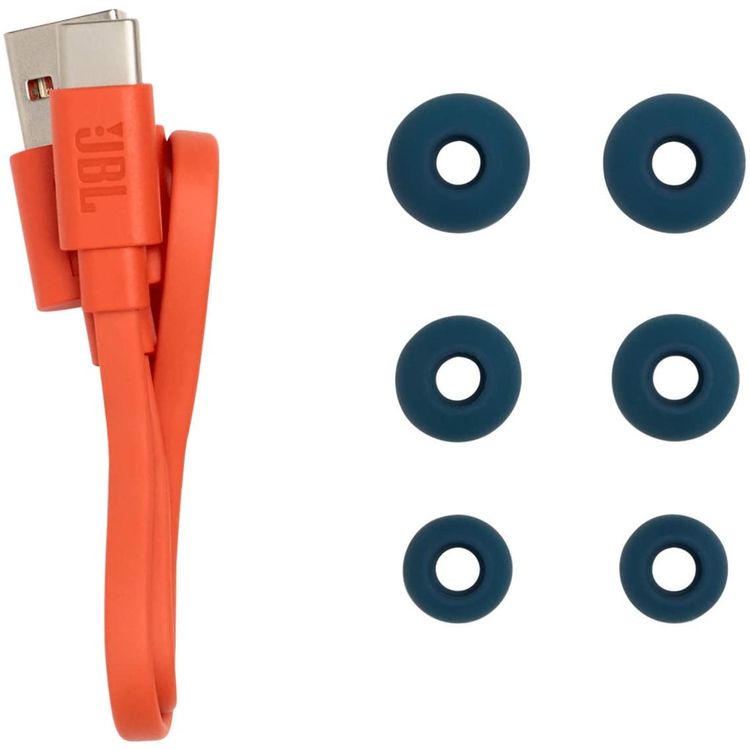 JBL Endurance Peak 2 Waterproof True Wireless In-Ear Sport Headphones, Pure Bass Sound, Bluetooth Headphones 30hours Battery, IPX7 Water & Sweat Proof - Blue