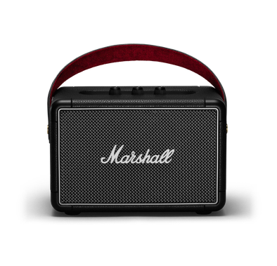 Marshall Kilburn II  Bluetooth Wireless Stereo Speaker, Integrated Rechargeable Lithium-ion Battery, Bluetooth 5.0,  2.5 Hours Charging Time, IPX2 - Black