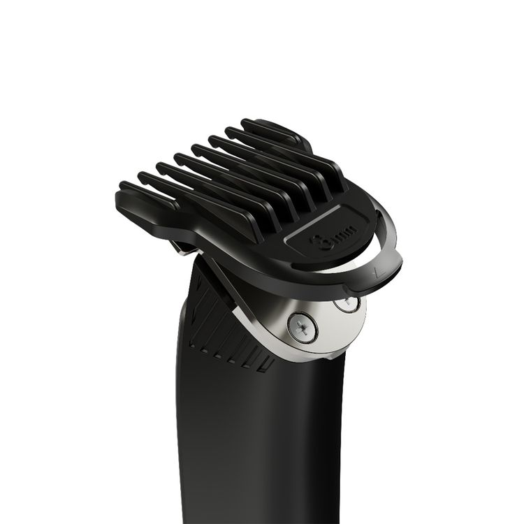 Green Lion Trim Core 3 with Hair, Beard& Nose Trimmer Head, Textured Grip, Storage Base, Type-C Charging, 7200RPM Range, 90 Minutes Working Time, Corded & Cordless Function - Black
