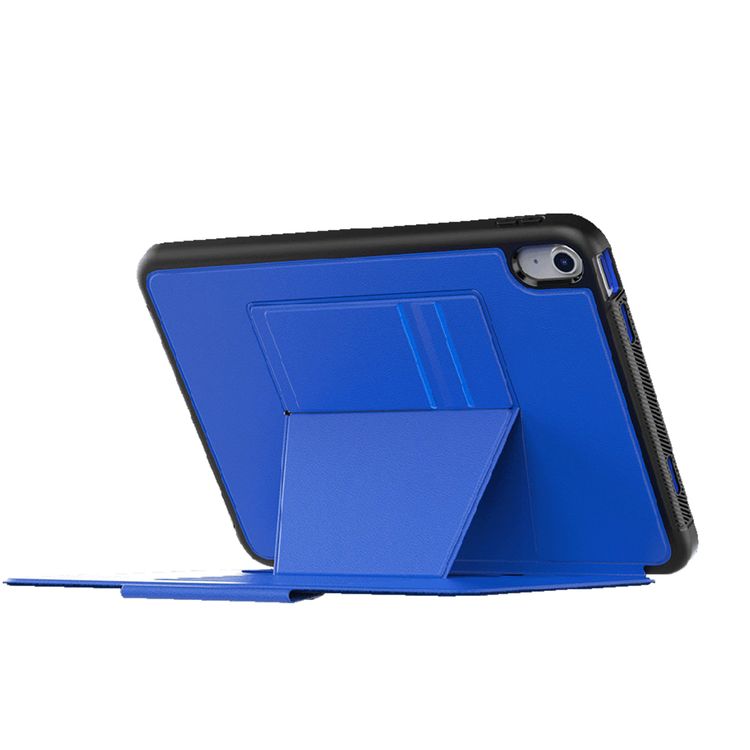 Levelo Luxora Case for iPad 10.2" (2019-2021), Adjustable Multi-Angle Viewing, Premium PU Leather Finish, Shockproof, Anti-Fingerprint, Built-in Pen Holder & Built-in 2 Card Slots, Magnetic Flap Closure - Blue
