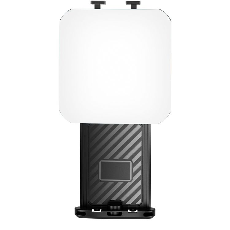 Porodo Lifestyle Clip-On Fill Light with 3 Color Temperatures, 1000mAh Battery Capacity, Up to 24 Hours Working Time, 3 RGB Lights, Wide Compatibility, 4W Power - Black