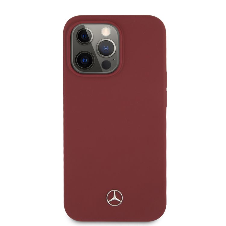 CG MOBILE Mercedes Benz Liquid Silicone Case with Microfiber Lining Compatible for iPhone 13 Pro (6.1")  Anti-Scratch, Easy Access to All Ports, Drop Protection