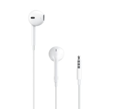 Apple EarPods In-Ear Wired Headphones with 3.5mm Audio Connector, Built-in Buttons, Deep Rich Bass, Protected from Sweat and Water, Hands Free Calls - White