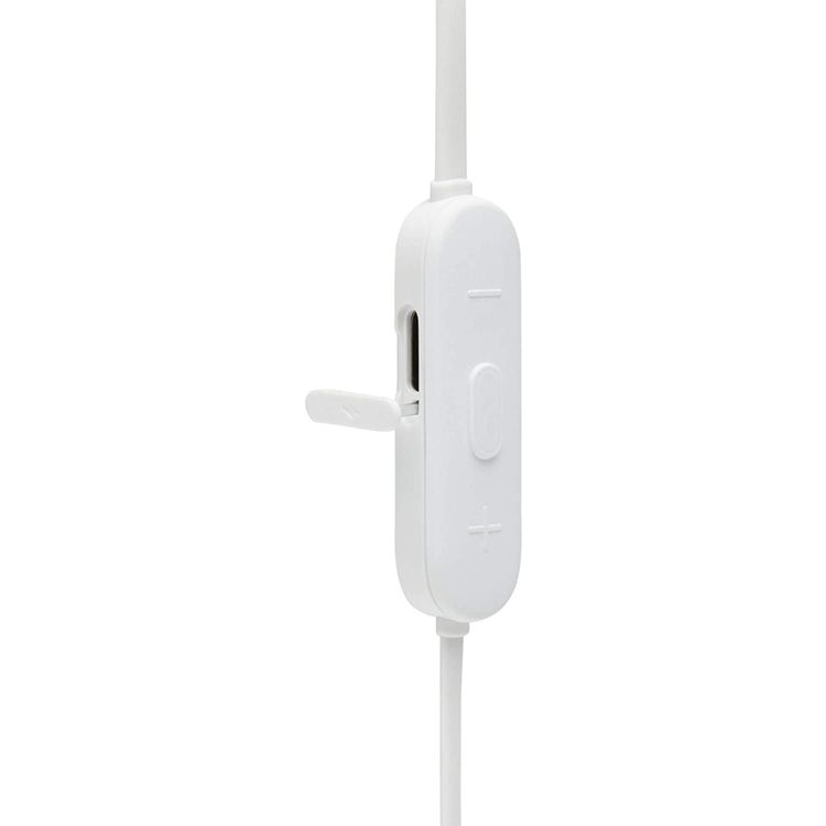 JBL T125 Wireless In-ear Pure Bass Headphones, 16 Hours Playtime, Bluetooth Version 5, Multipoint Connection, Magnetic Cable Management, Voice Assistant, Fast Charge - White