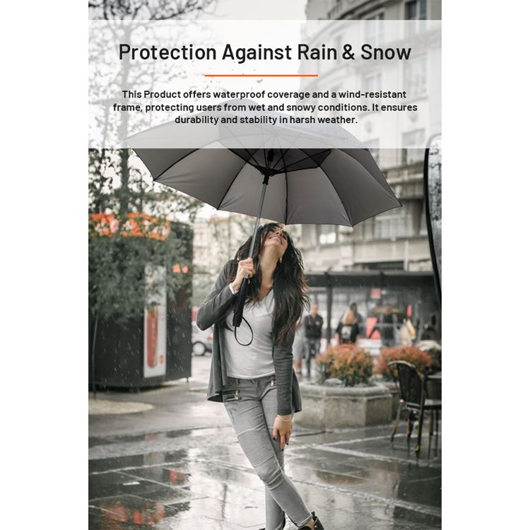 Porodo Lifestyle Cool Mist Umbrella with 2600mAh Battery Capacity, Built-in Fan & Hydrating Mist, Type-C Charging Port, 1 Hour Charging Time, Up to 3 Hours Working Time, UV Protection - Black