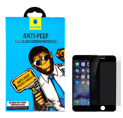 Blueo 3D Nano Peep-Proof Tempered Glass for iPhone 8