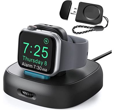 Ahastyle ABS Plastic Foldable Stand For Apple Watch Charger - Black