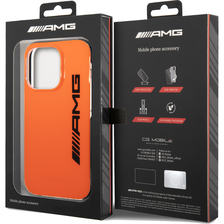 AMG PC/TPE Hard Case - iPhone 14 Pro - Orange / Black