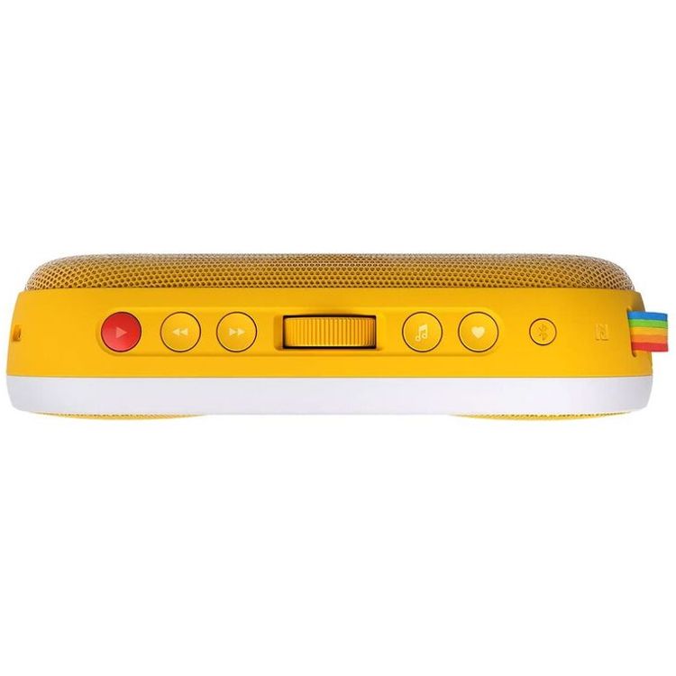 Polaroid P2 Music Player, 4 hours Full charge, Up to 15 hours Battery life, 8x8 LED display (white), Mobile wireless speaker with mono sound - Yellow