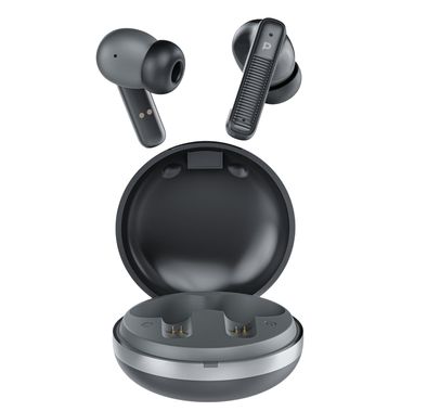 Powerology TWS Earbuds with Quad Mic ENC, 6h Playtime, Bl...