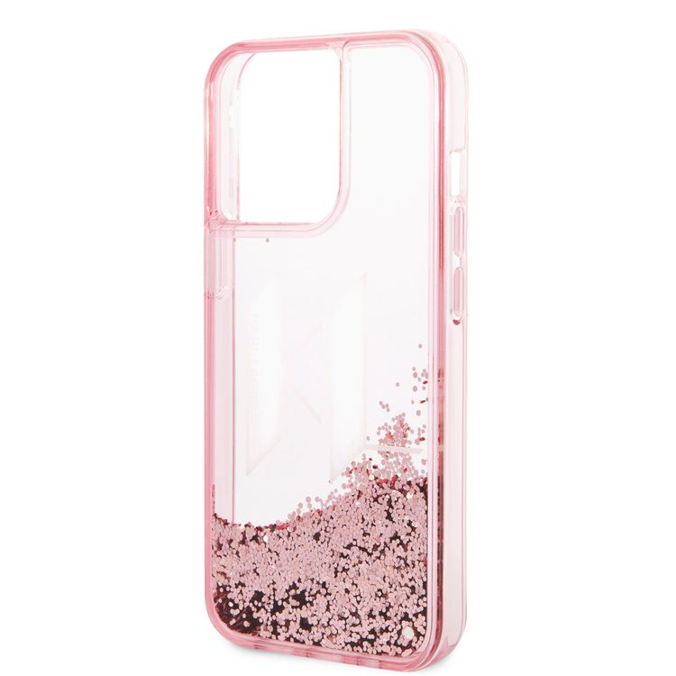 Karl Lagerfeld Liquid Glitter Case Big KL Logo