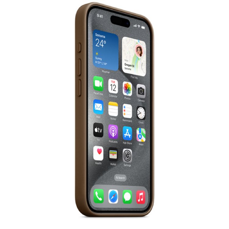 Apple iPhone 15 Pro For FineWoven Case with MagSafe - Taupe