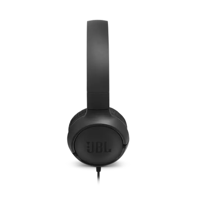 JBL T500 Wired On-Ear Headphones - Black