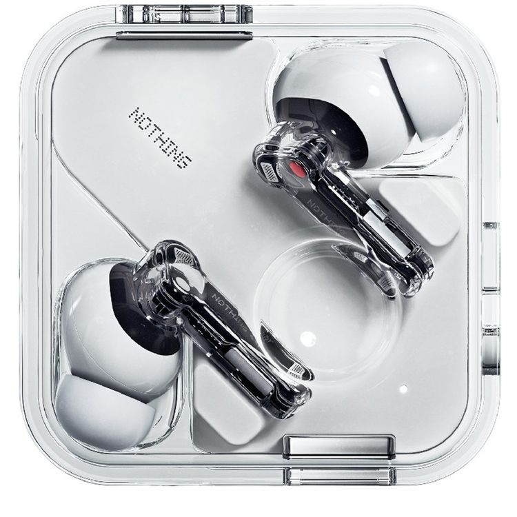 Nothing Ear True Wireless Earbuds, Active Noise Cancellation, Dual Connection, Up to 10 Hours Battery Life, Pinch Controls - White