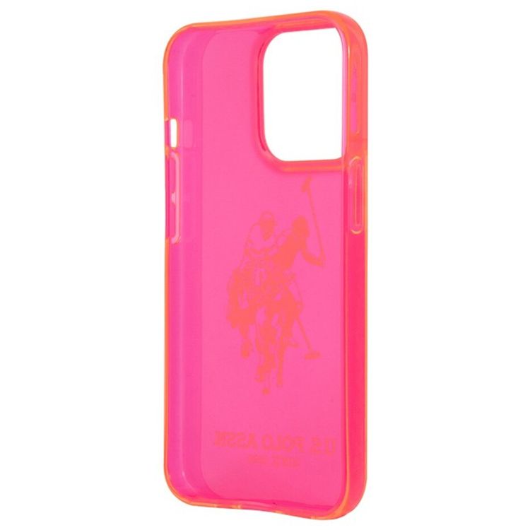 US Polo Assn Full TPU DH Logo Flou Case for iPhone 13 ( 6.1 ) -  Pink