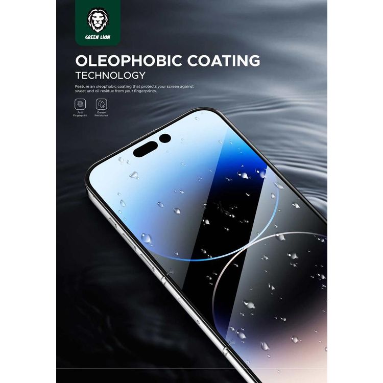 Green Lion 3D Curved Pro Screen Protector for iPhone 15 Pro - Clear