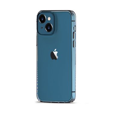 Comma Hard Jacket Anti-Bacterial Phone Case for iPhone 13 (6.1") Anti-Scratch, Shock & Drop Protection Back Cover - Crystal Clear