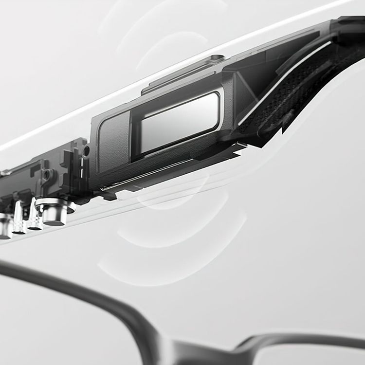 Green Lion Capture Smart AI Glasses with Directional Surround Sound, 1200P Filming Resolution, Dual Microphones, 8MP Camera Resolution, Bluetooth Version 5.4, 8 Hours Playback Time, Anti-Shake Video - Black