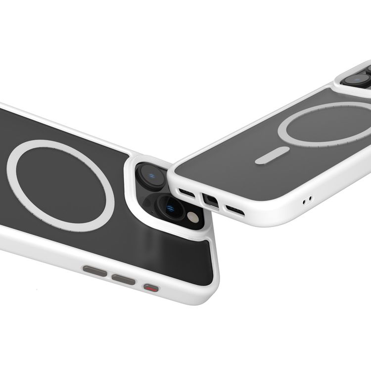 Levelo MagSafe Matte Solo Case for iPhone 16 Pro Max with Impact-Resistant Corners, 3H Scratch Resistance, Matte TPU Bumper, Lightweight & Hybrid Design - White