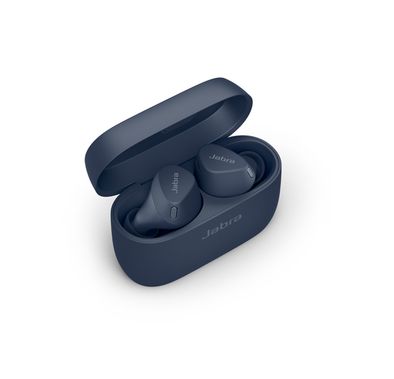 Jabra Elite 4 Active Earbuds, Active Noise Cancellation, Alexa Built-in, Up to 6 Bluetooth Devices Paired, Up to 10 m Operating Range, Up to 180 Minutes Charging Time - Navy