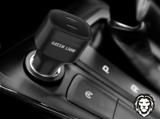 Dual Port USB-C Car Charger 45W