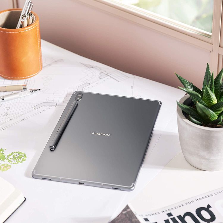 Samsung Galaxy Tab S6 with S Pen SM-T860 10.5" inch Display 6GB RAM / 128GB ROM, 7040 mAh Long-Lasting Battery, 15W Fast Charging, 8MP Front & 13MP Rear Camera, Tablet with Fingerprint Sensor  (Wi-Fi ) - Gray