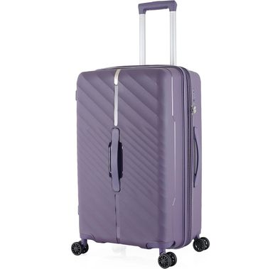 H.T Luggage Bag, Hard Case Polypropylene (PP) Material - Large/Purple