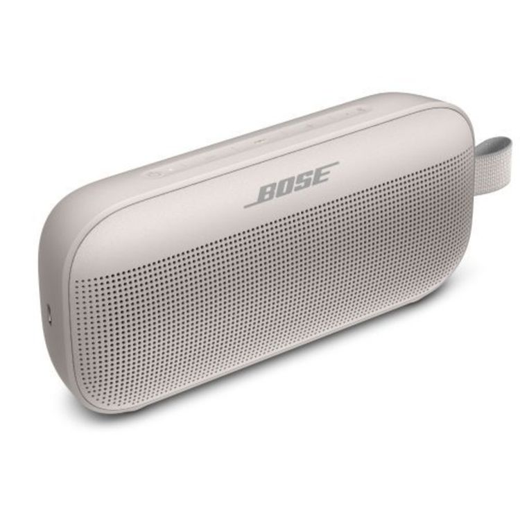 Bose SoundLink Flex Bluetooth Portable Speaker with Built-in Microphone, Up to 12 Hours Battery Life, USB-C Charging Port, IP67 Waterproof, Bluetooth & USB Connectivity - White
