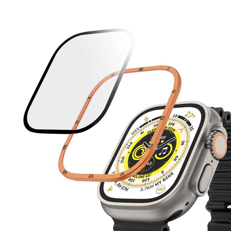 Green Lion Roman Glass Smart Watch Screen Protector - 49mm - Gold