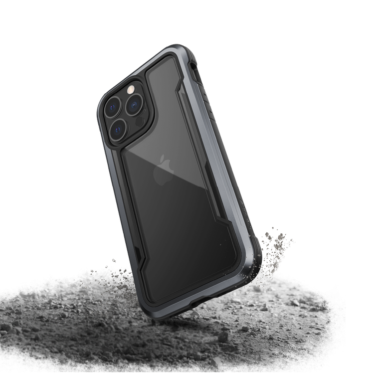 X-Doria Raptic Shield Pro Case with Sleek Design Compatible for iPhone 13 Pro Max (6.7") Durable Aluminum Frame, Easy Access to All Ports, 10ft Drop Tested, Shock Absorbing Protection Back Cover Suitable with Wireless Charging