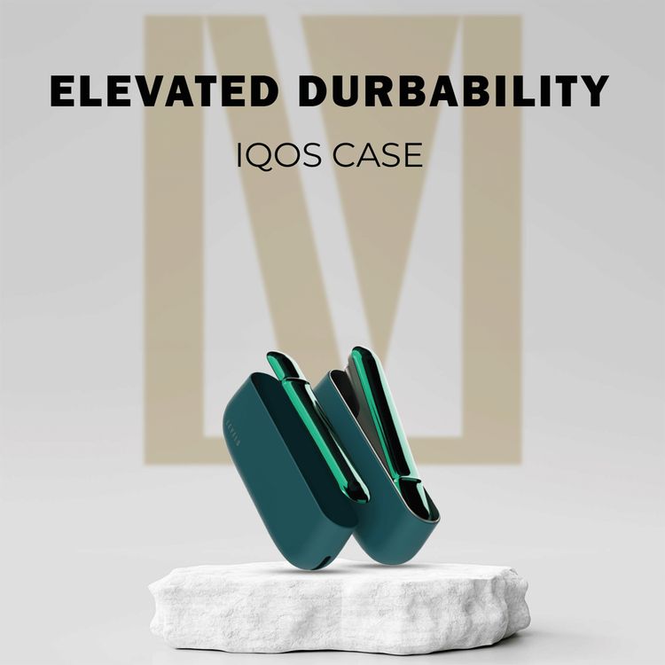 Levelo Iris Pro Silicone Case for IQOS ILUMA 2023, Slip-Resistant, Soft Silicone Feel Finish, Impact, Water & Dust Resistant, Plastic Door Cover Finish, Ultra-Slim - Green