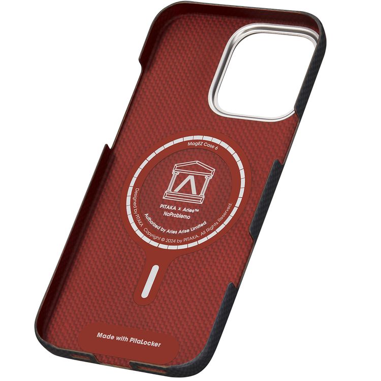 Pitaka Aries Tactile Woven Case for iPhone 16 Pro Max, MagSafe Compatibility, Slim & Lightweight, Secure Grip, Raised Edge Camera - NoProblemo
