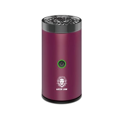 Green Lion Smart Bakhour Electric Car Incense Burner with Rechargeable Battery, Aluminum Alloy Material, Ultrasonic Atomization, Compact & Portable - Wine Red