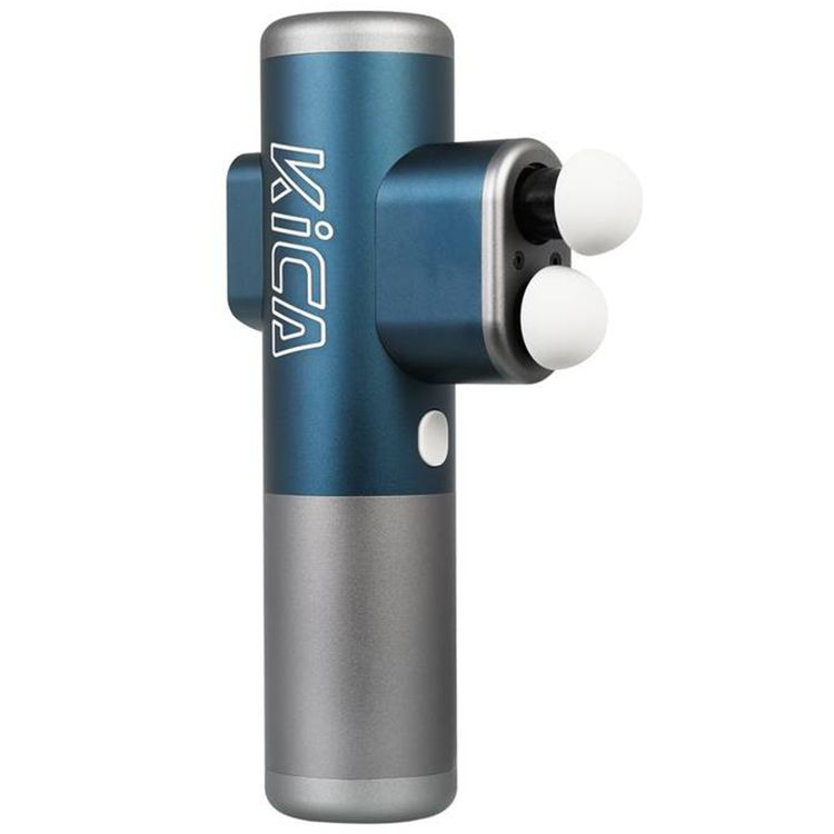 Kica Pro Massage Gun with Dual Head Massage, Up to 20 Hours Working Time, 10 Adjustable Intensity Levels, 10mm Stroke Length, Dual 2600RPM, 3 Massage Modes - Blue