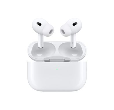  Apple AirPods Pro 2 with USB Type-C Charging Port, Transparency Mode, Voice Assistant Activate via Hey Siri, Active Noise Cancellation, Adaptive EQ, 30 Hours Battery Life with Charging Case, Apple H2 Chip, Skin-detect Sensor, Speech-detecting Accelerometer - White 