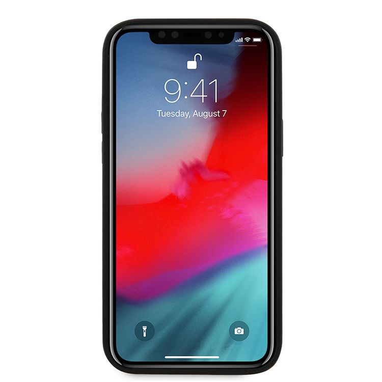 CG MOBILE Mercedes-Benz Leather Urban Hard Case Compatible for iPhone 12 / 12 Pro (6.1") Shock Resistant, Scratches Resistant, Easy Access to All Ports