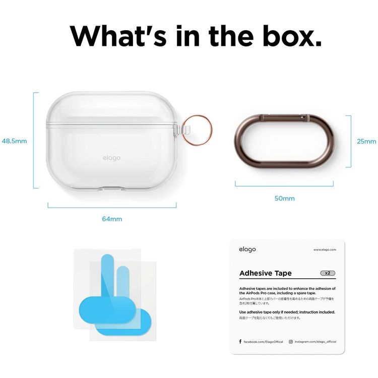 Elago Clear Hang Case لـ Apple Airpods Pro - صافي