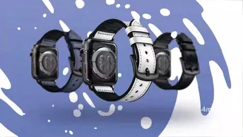 Porodo iGuard Sport Silicone Watch Strap for Apple Watch 45/44mm in UAE | Adjustable - Black/White | (PDSILNS44-BKWH)