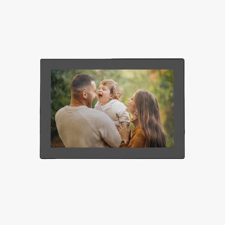 Porodo Pixelle 10.1-inch Smart Frame with Mirror Glass Technology, IPS Touchscreen, 800×1280 pixels Resolution, 1GB RAM, 16GB Internal Storage, Supports up to 128GB MicroSD External Storage, Instant Wireless Sharing - Black