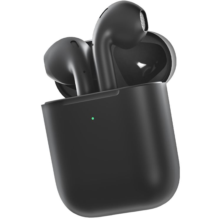Porodo Blue Deep Bass Wireless Earbuds 2, One-Step Pairing, Comfortable Fit, Independent Earbuds, Touch Control, Deep Bass - Black
