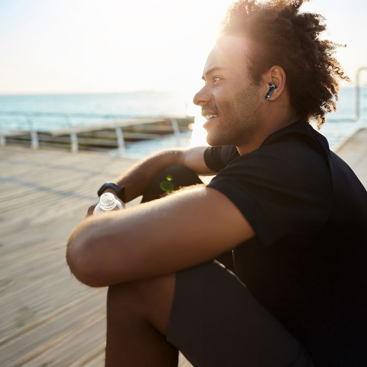 Porodo Soundtec Popwave True Wireless Earbuds with Up to 4 Hours of Playtime, 10m Transmission Distance, Bluetooth Version 5.4, 360° Omnidirectional Microphone - Black