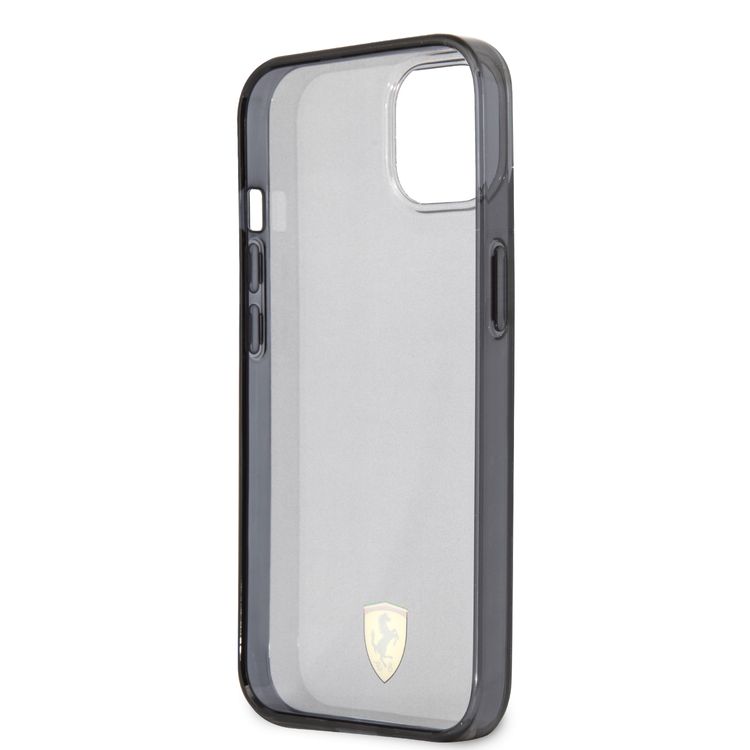 CG Mobile Ferrari Transparent Black Shadow Print Logo For iPhone 13 (6.1") - Black