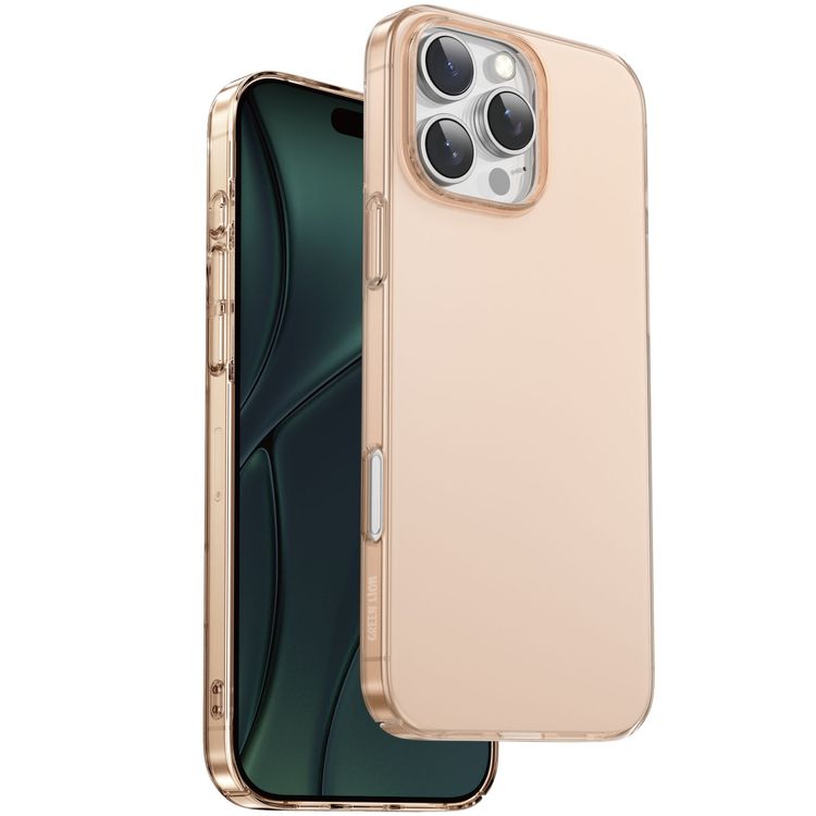 Green Lion Delgado PC Case for iPhone 16 Pro Max, Comfortable Grip, Precise Cutouts, Anti Fingerprint & Anti Scratch, Slim Fit Design, Anti Yellowing - Desert Titanium