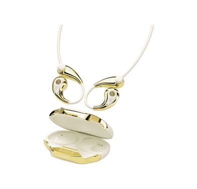 Porodo Soundtec Bella Open-Ear Wireless Earbuds with Clip-On Design, Up to 1 Hour Charging Time, 5.5 Hours Play Time, Bluetooth Version 5.4, 10m Transmission Range, Ergonomic Fit, Touch Control - White