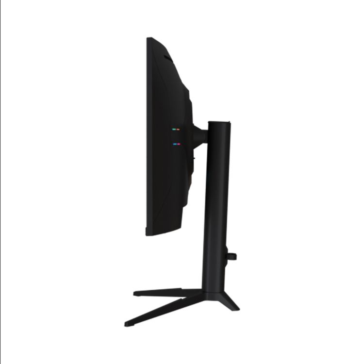 Green Lion ENGIMA 27'' Gaming Monitor with 1080P Full HD Resolution, 1800R Curved Screen, Ultra-Slim Bezel, 5ms Blur-Free Motion, Adjustable Height, Built-in Cable Hook, Wall-Mount Ready, AMD FreeSync, VA Panel Type - Black