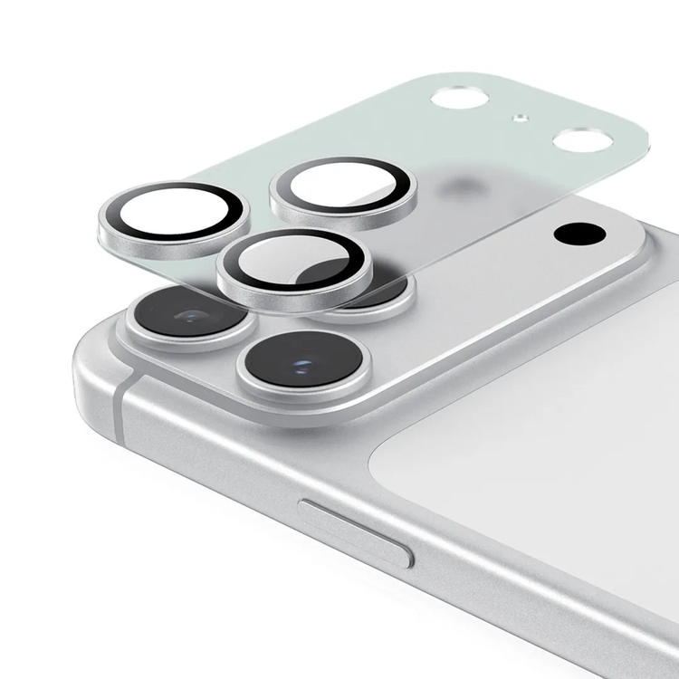 Green Lion Kanzen Camera Lens for iPhone 17 Pro, 9H Hardness, Easy to Apply, Anti Fingerprint, Bubble Free, Full Coverage, Ultra Clear Shooting, Impact Resistant, Ultra-Thin Base - Silver
