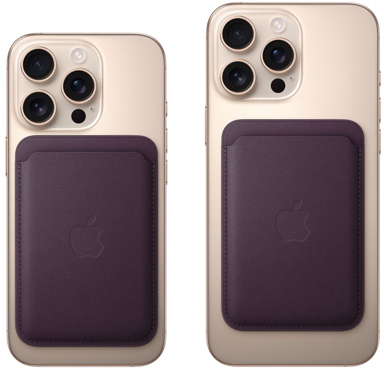 Apple iPhone FineWoven Wallet with Magsafe, durable micro-twill - Blackberry