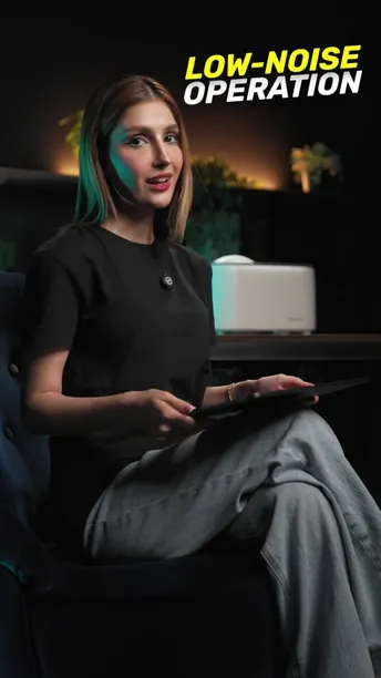 Powerology Ice Cream & Frozen Yogurt Machine in UAE | 4 Mixing Modes, 1L Capacity - White Color | (P1LICECRM)