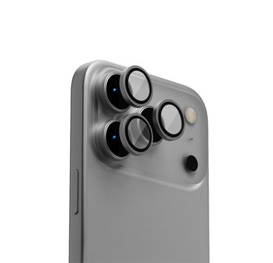 Levelo LucentTrio Camera Lens Protector with 99%  Transmittance for iPhone 17 Pro / 17 Pro Max, Anti-Fingerprint, Anti-Scratch, Double-Sided AR Glass, Oleophobic Coating, Multi-Layer Protection, Strong Adhesive - Titanium Gray