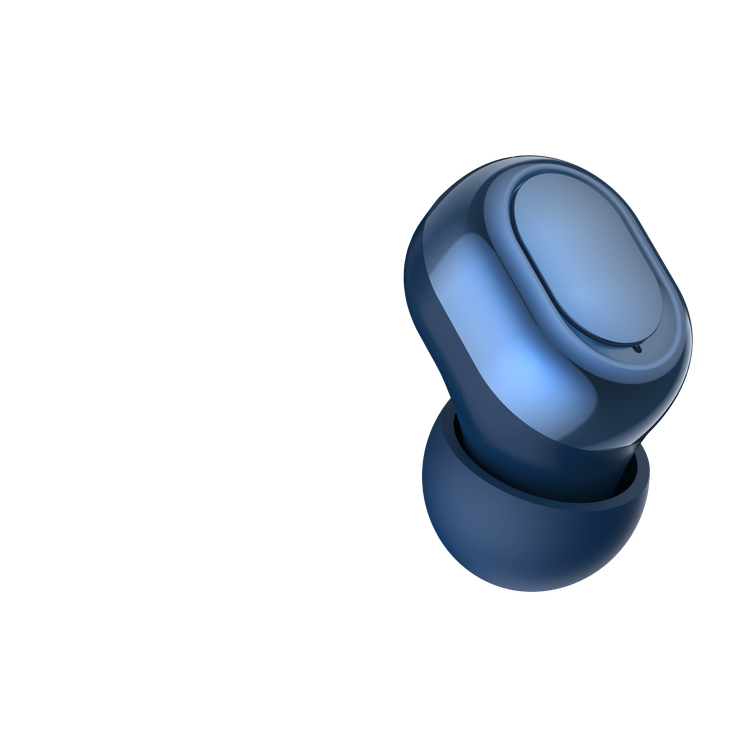 Green Lion Mittersill True Wireless Earbuds with ENC, Up to 6 Hours Playtime, IPX5 Waterproof Resistance Level, Bluetooth Version 5.4, Up to 10m Transmission Range, Type-C Charging Port, Dual-Microphone, Strap Included - Blue